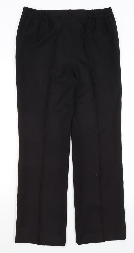 Womens UK Size 10 Isle Regular Fit  Black Trousers