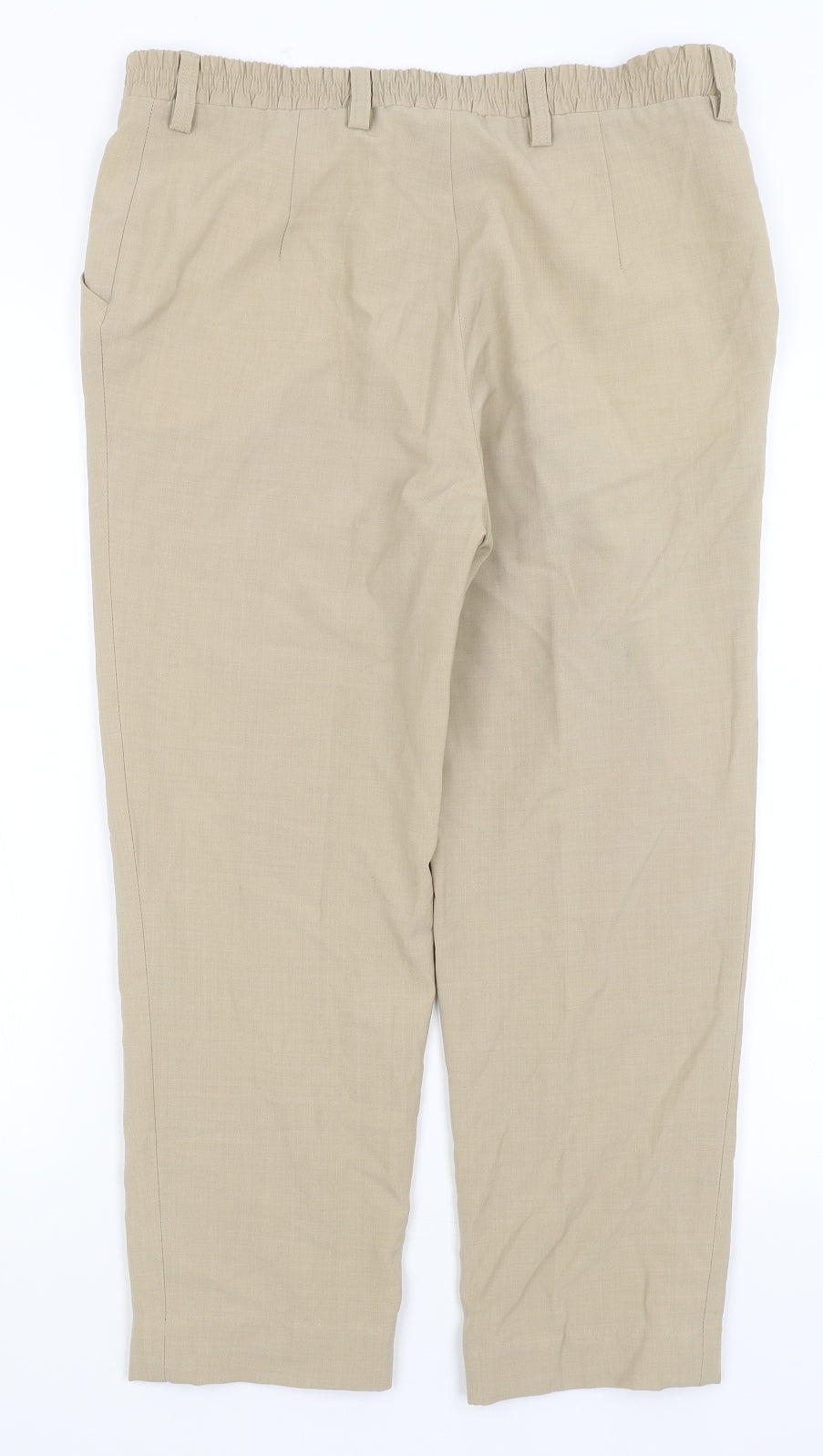 Womens UK Size 14 MICHELE Regular Fit  Beige Trousers