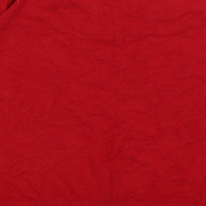 Womens UK Size M BM Red Pullover Jumper