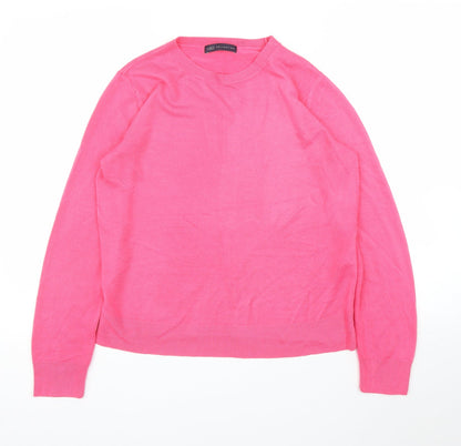 Womens UK Size 14 M&S Pink Pullover Jumper