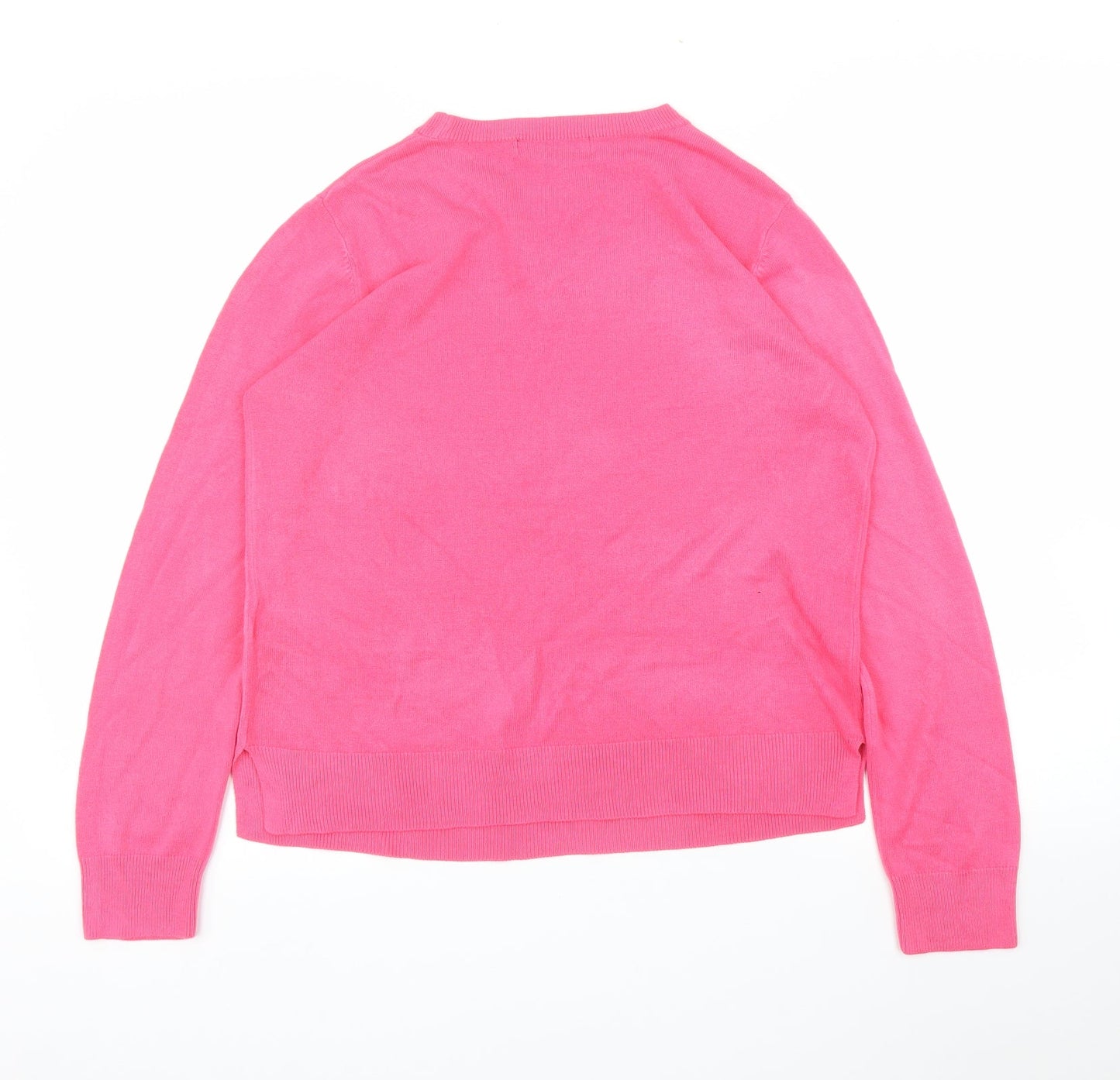 Womens UK Size 14 M&S Pink Pullover Jumper