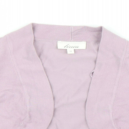 Womens UK Size M Linea Purple Cardigan Jumper