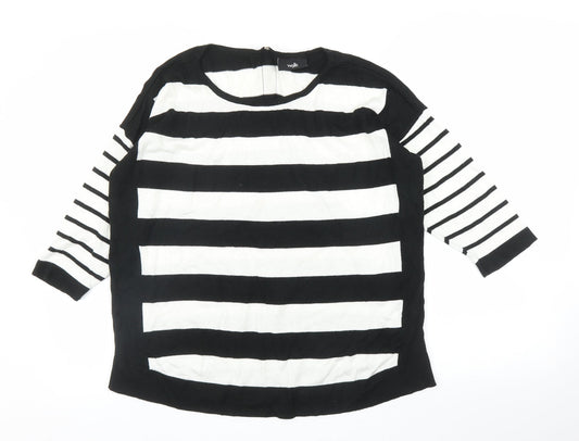 Womens UK Size M Wallis Black Pullover Jumper