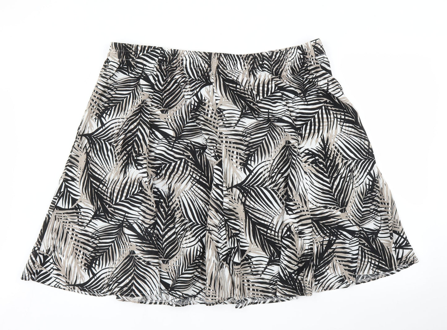 Bonmarché Womens Beige Floral  A-Line Set Size 26