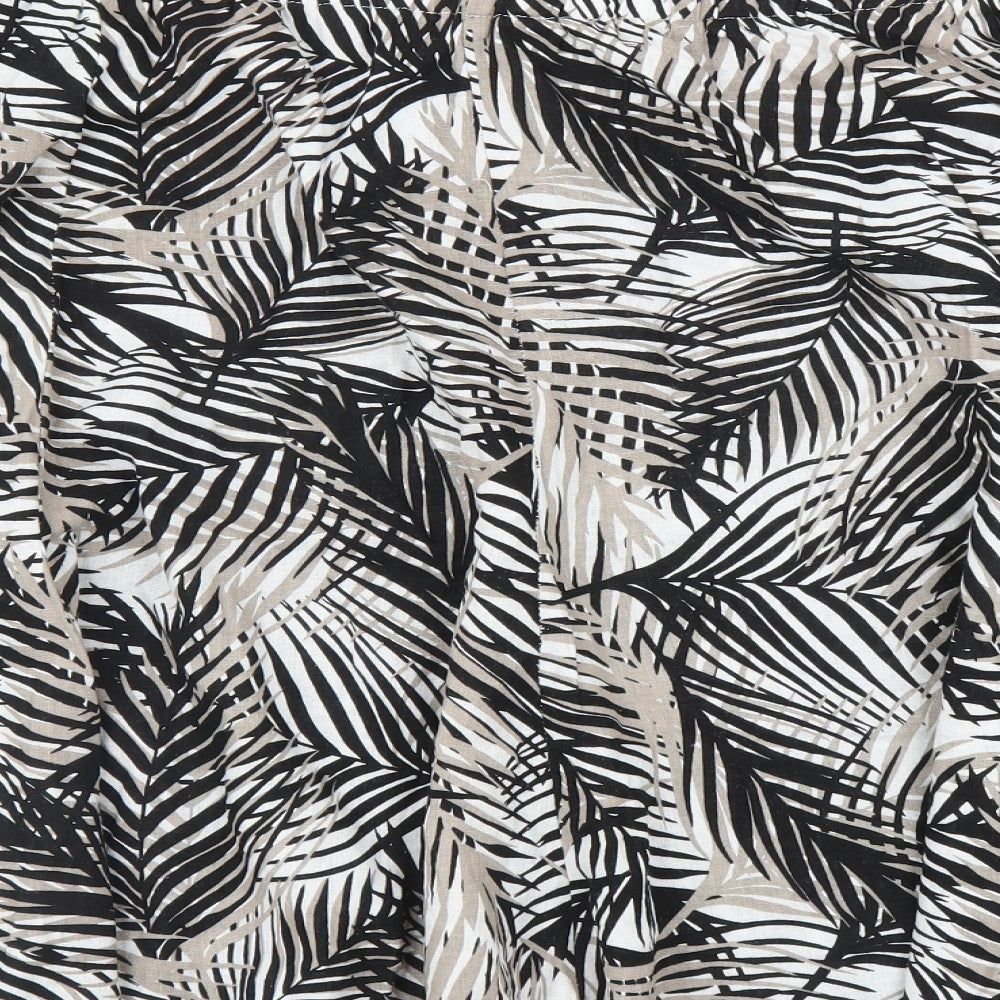 Bonmarché Womens Beige Floral  A-Line Set Size 26