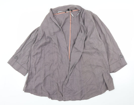 M&Co Womens Grey   Jacket Blazer Size 18