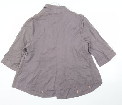 M&Co Womens Grey   Jacket Blazer Size 18