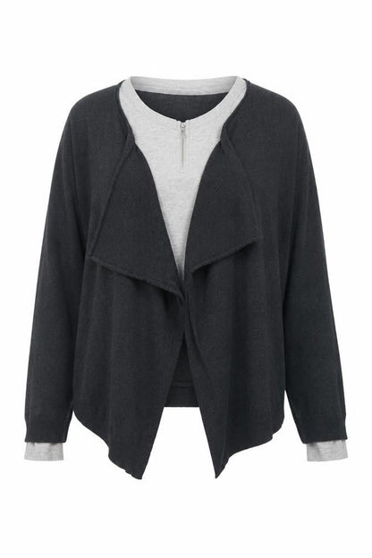 Womens UK Size M Kookai Grey Cardigan Jumper