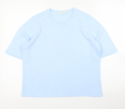 M&S Womens Blue   Basic Blouse Size 16
