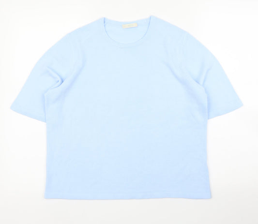 M&S Womens Blue   Basic Blouse Size 16