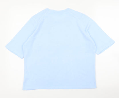 M&S Womens Blue   Basic Blouse Size 16