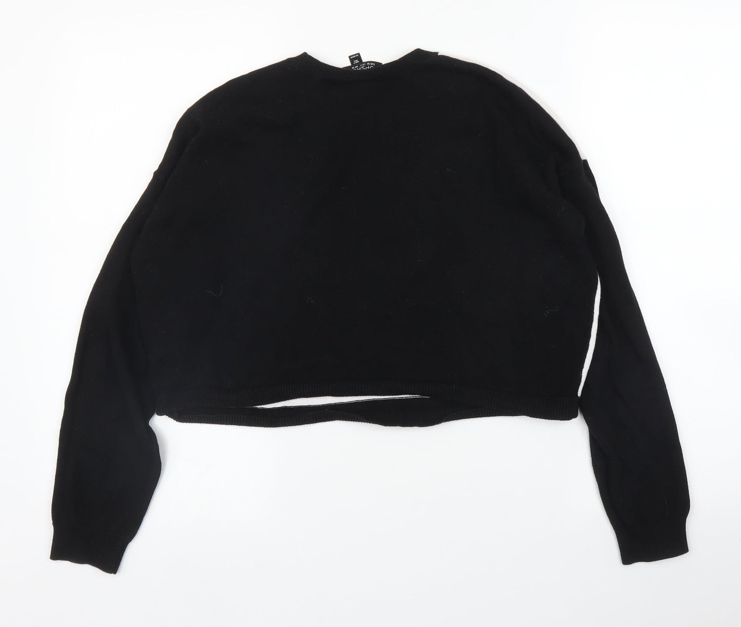 Womens UK Size 10 Topshop Black Pullover Jumper
