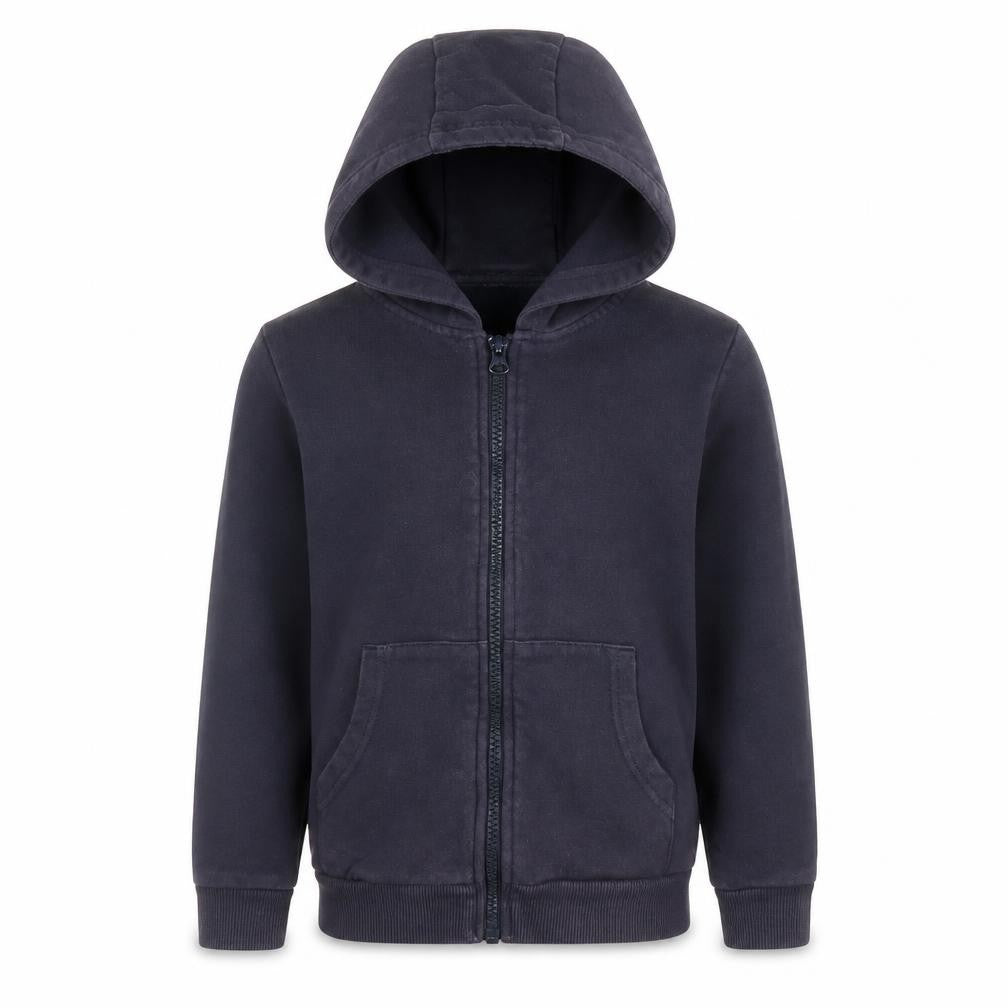 Front view of George boys’ blue full zip hoodie, size 6, years