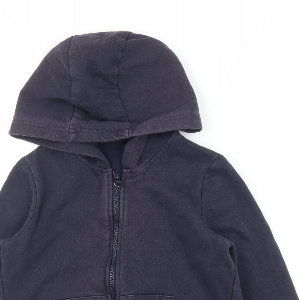 George Boys Blue   Full Zip Hoodie Size 6 Years