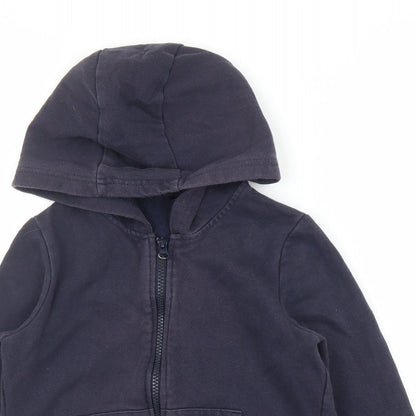 George Boys Blue   Full Zip Hoodie Size 6 Years