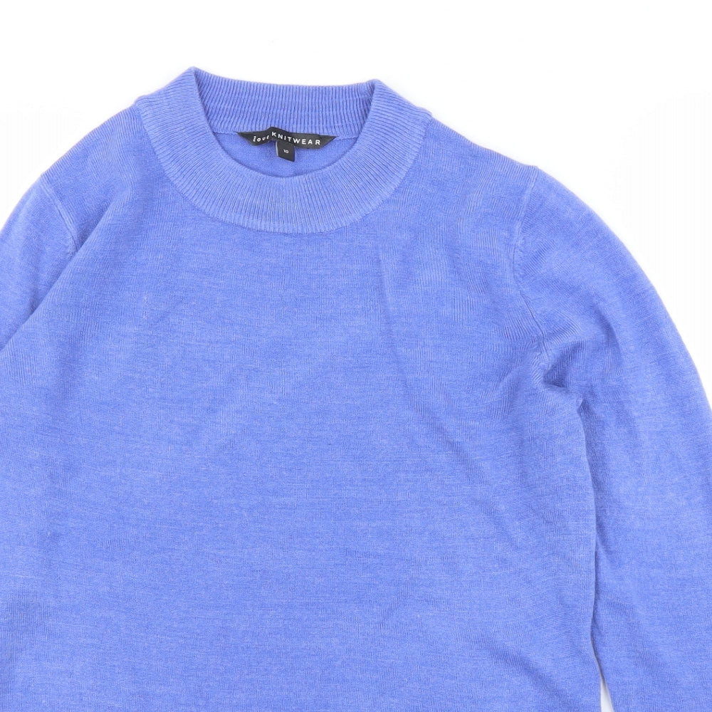 Womens UK Size 10 M&Co Blue Pullover Jumper