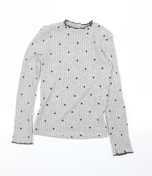 F&F Girls Grey   Pullover Jumper Size 9 Years