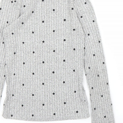 F&F Girls Grey   Pullover Jumper Size 9 Years