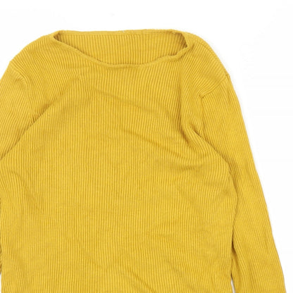 Womens UK Size 12 M&S Yellow Pullover Jumper