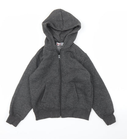 A2Z 4Kids Boys Grey   Full Zip Hoodie Size 7 Years