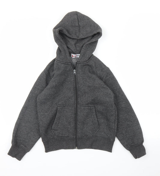 A2Z 4Kids Boys Grey   Full Zip Hoodie Size 7 Years