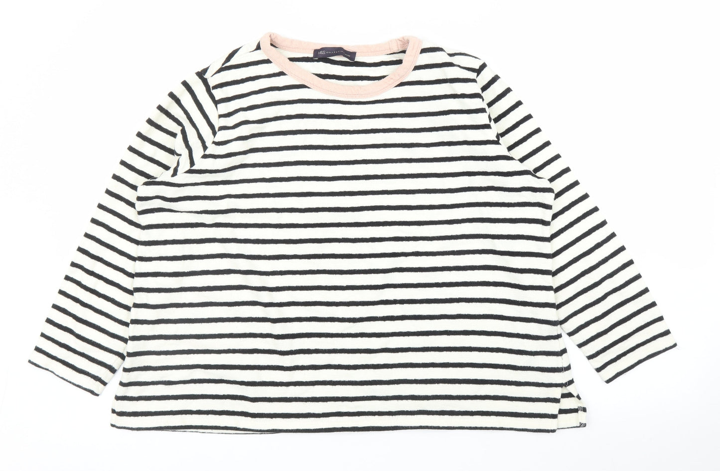 Womens UK Size 18 M&S White Pullover Jumper