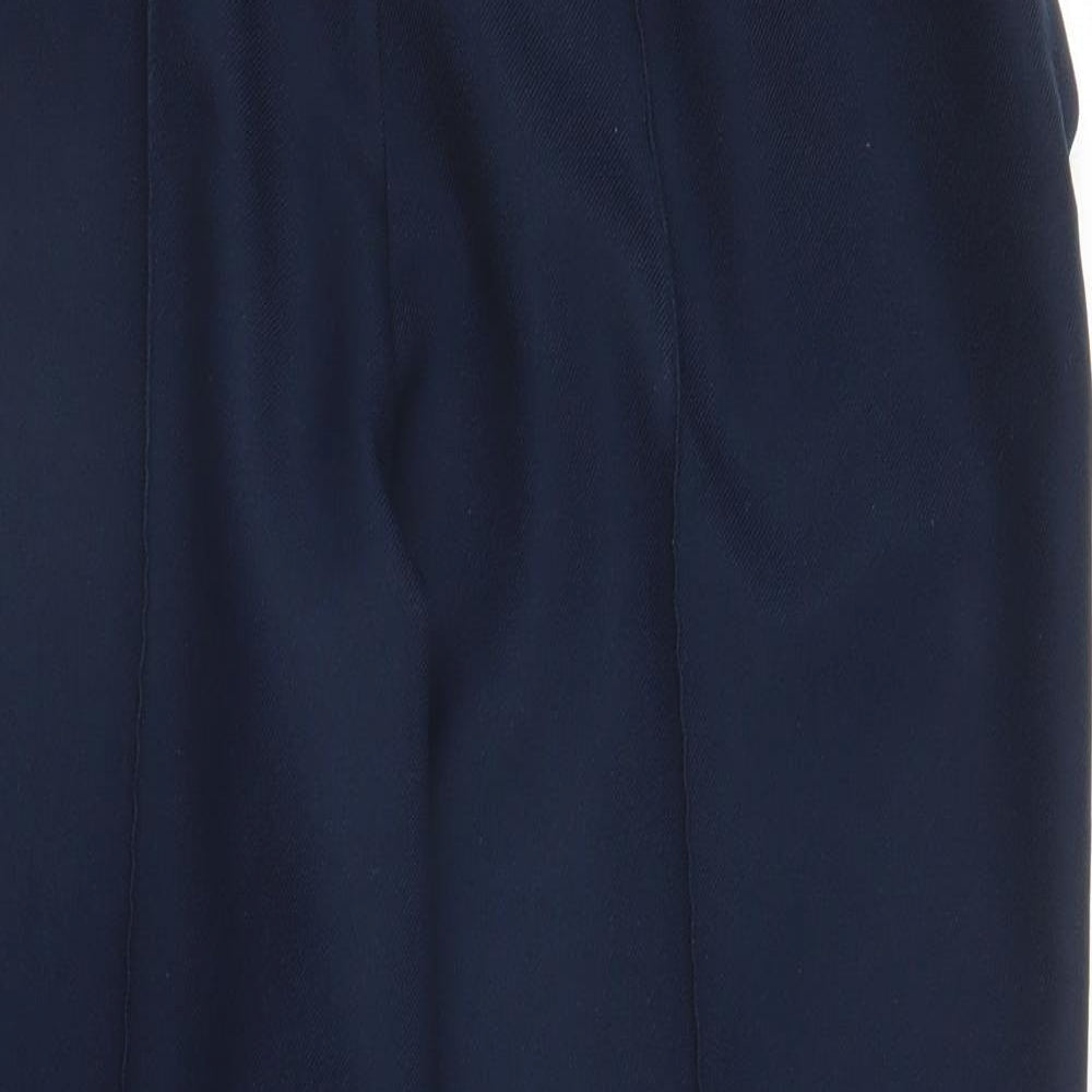 Womens UK Size L Preworn Regular Fit Capri Blue Trousers