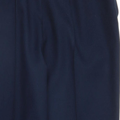 Womens UK Size L Preworn Regular Fit Capri Blue Trousers