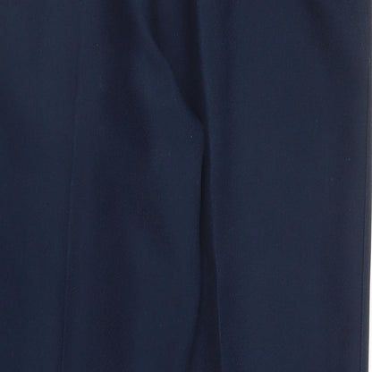 Womens UK Size L Preworn Regular Fit Capri Blue Trousers