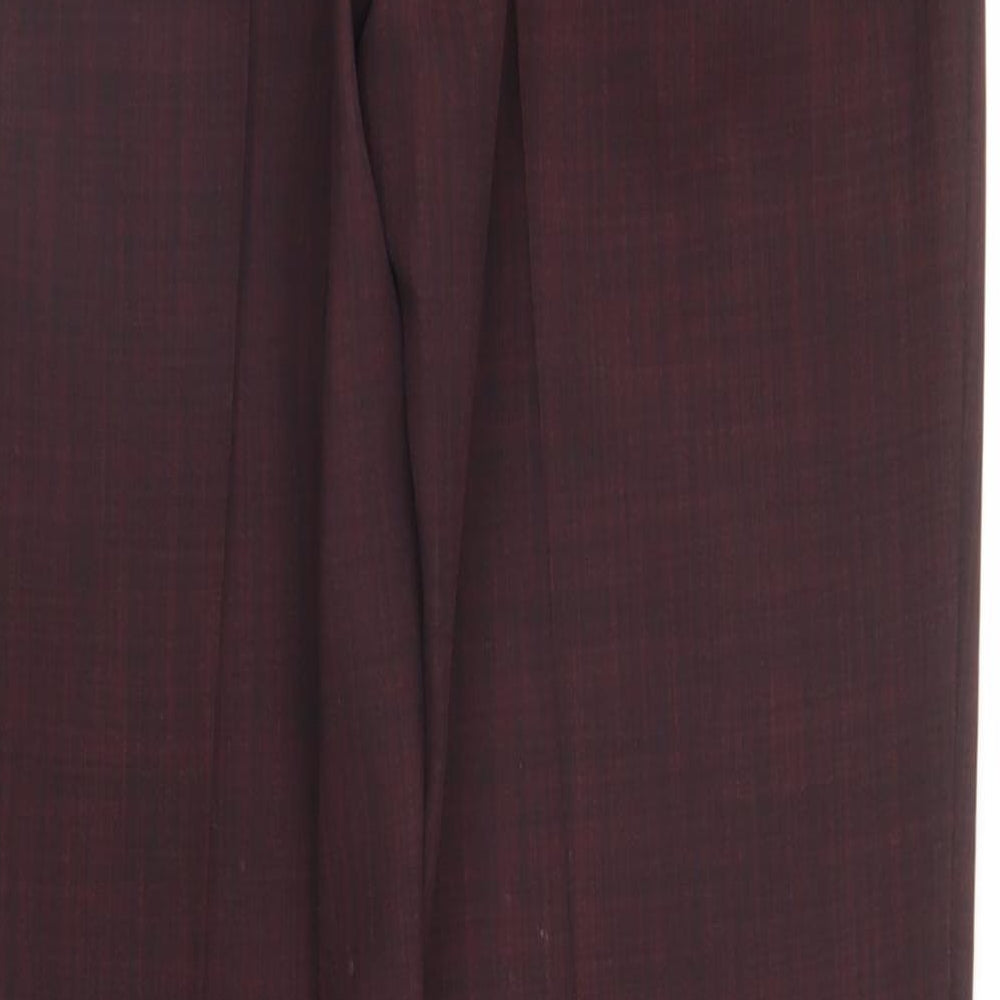 Womens UK Size 8 M&S Regular Fit  Purple Trousers