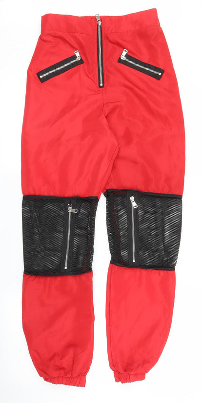 Mens UK Size S Vicabo Regular Fit Snow Pants Red Trousers