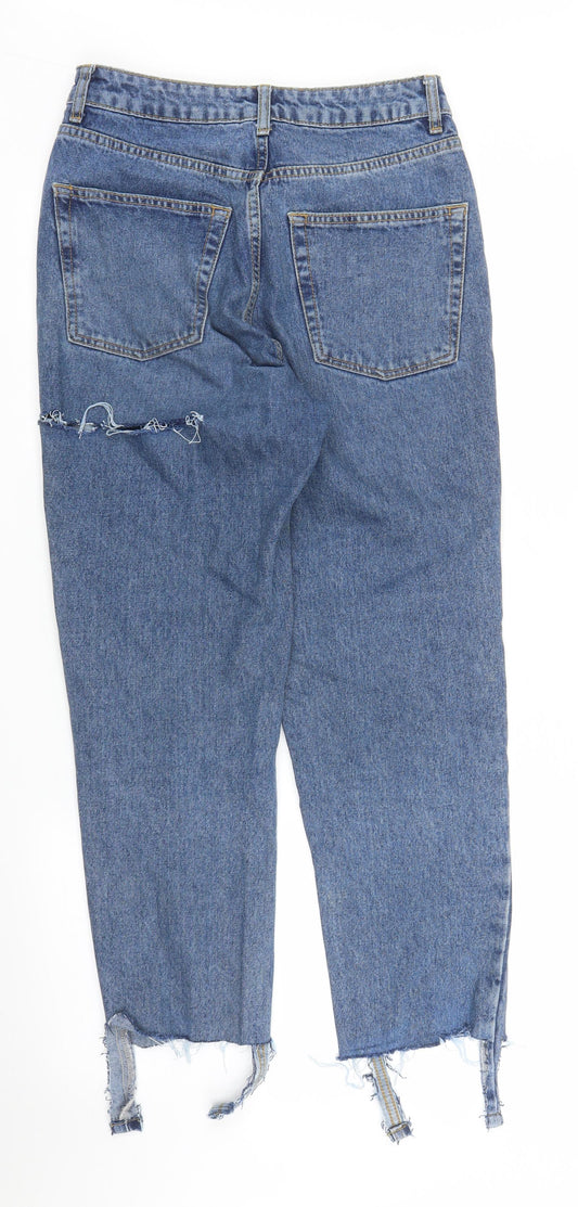 Topshop Womens Blue  Denim Mom Jeans Size M L28 in