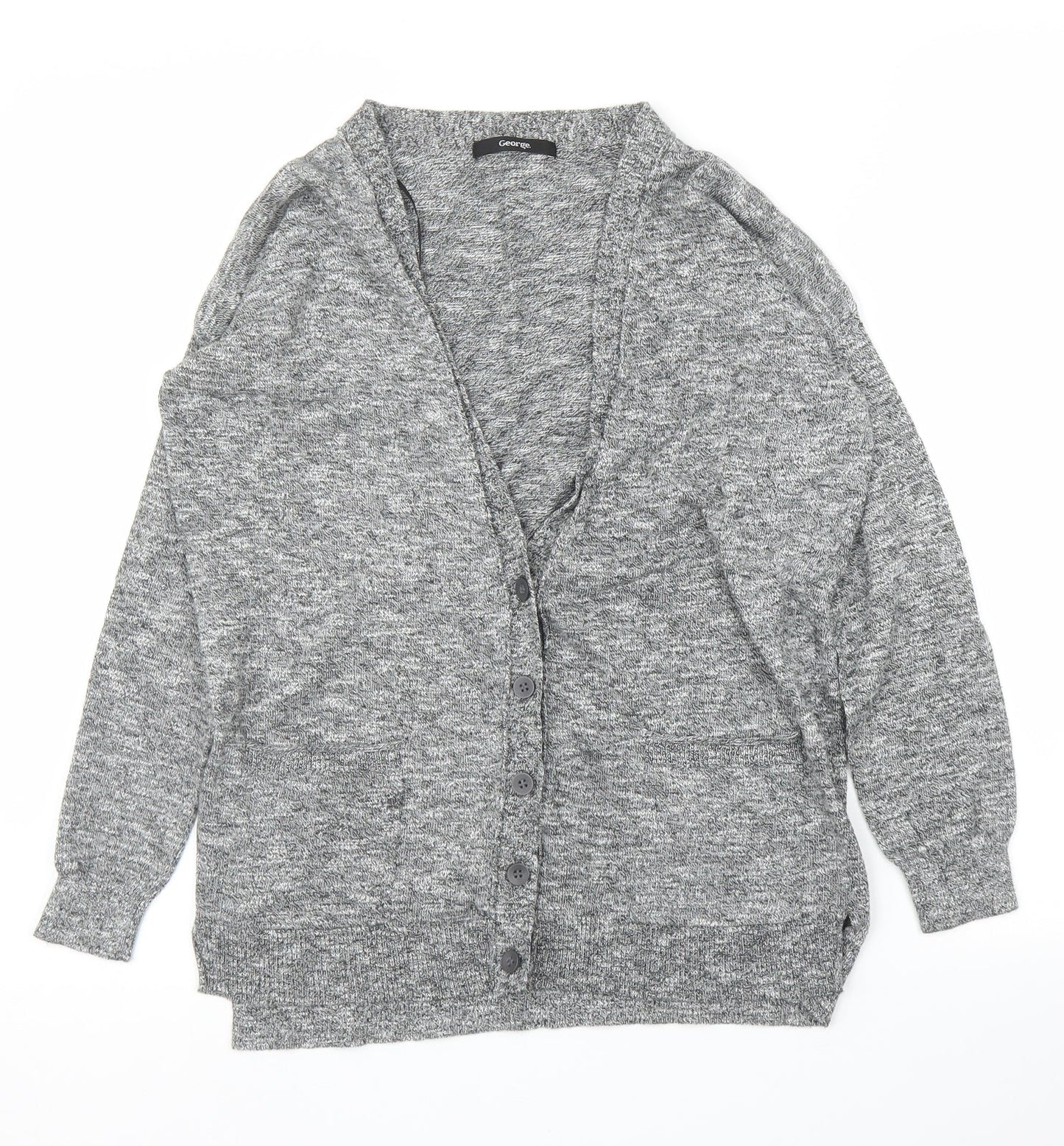 George Womens Grey   Cardigan Jumper Size 8
