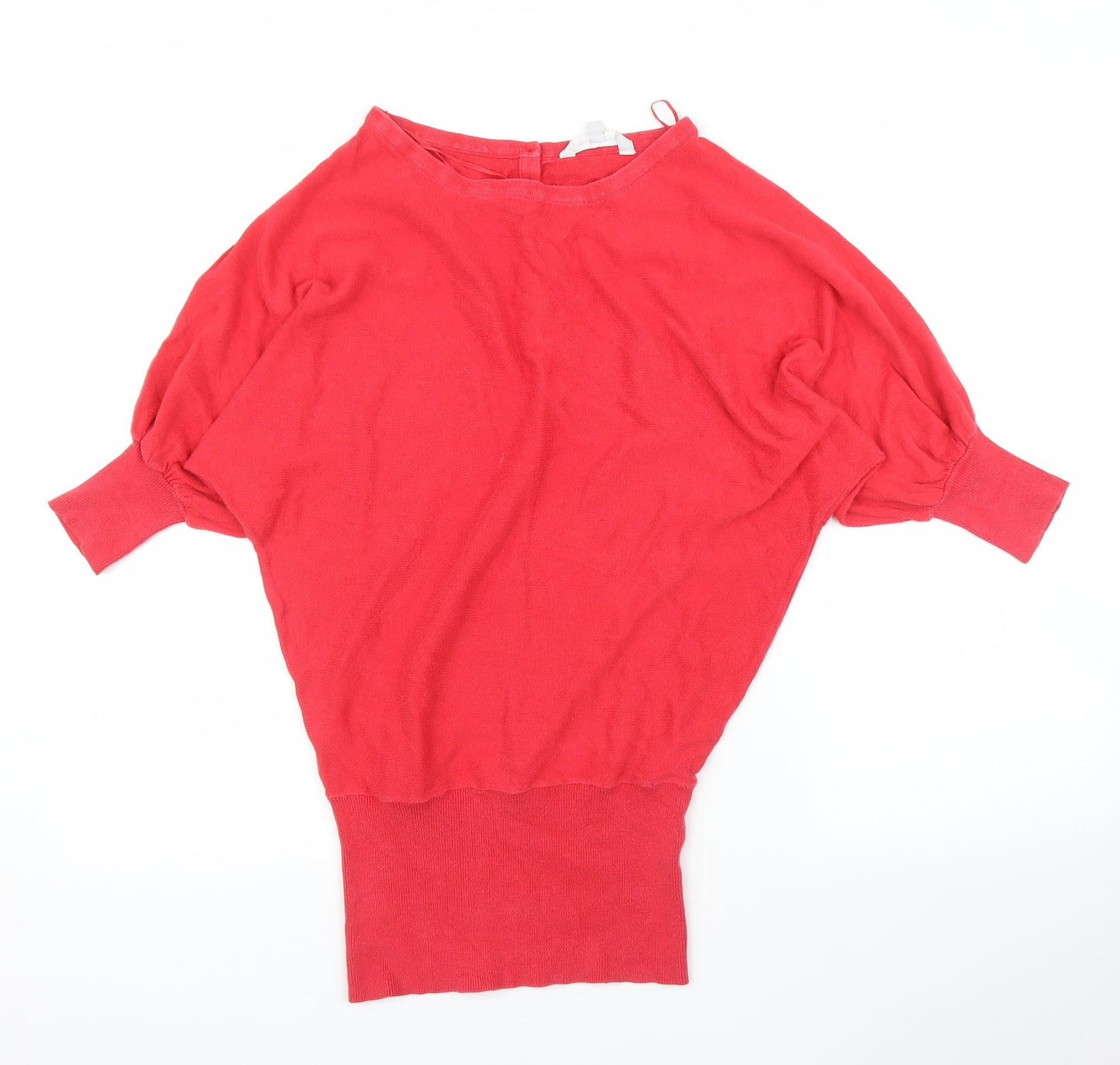 Womens UK Size 10 Debenhams Red Pullover Jumper