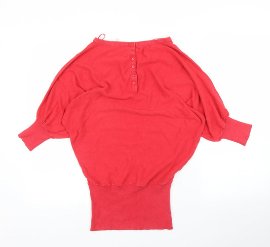 Debenhams Womens Red   Pullover Jumper Size 10