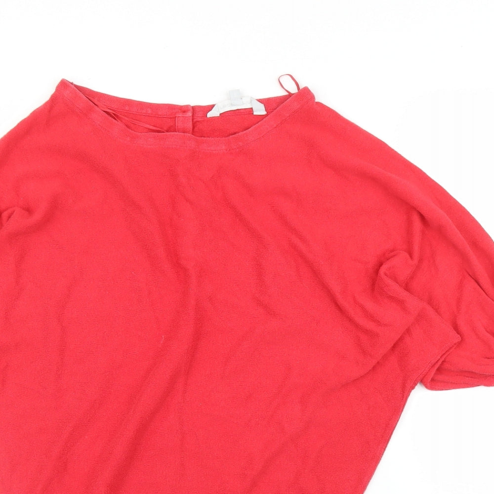 Womens UK Size 10 Debenhams Red Pullover Jumper