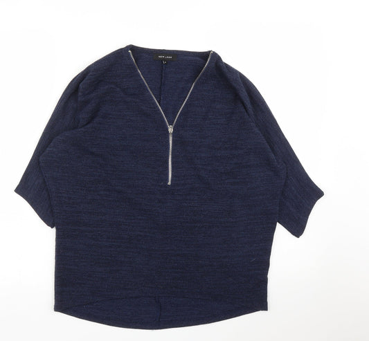 Womens UK Size S New Look Blue Pullover Jumper