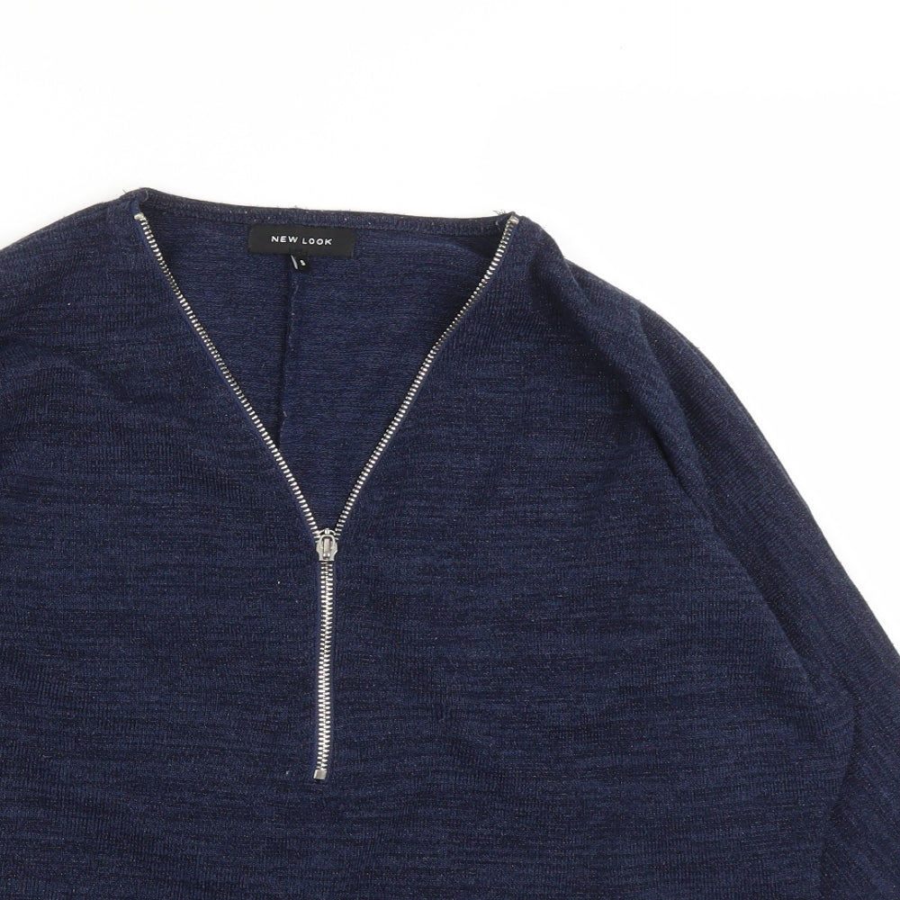 Womens UK Size S New Look Blue Pullover Jumper