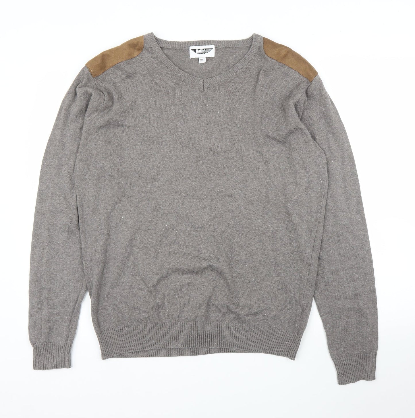 Label J Mens Brown   Pullover Jumper Size M
