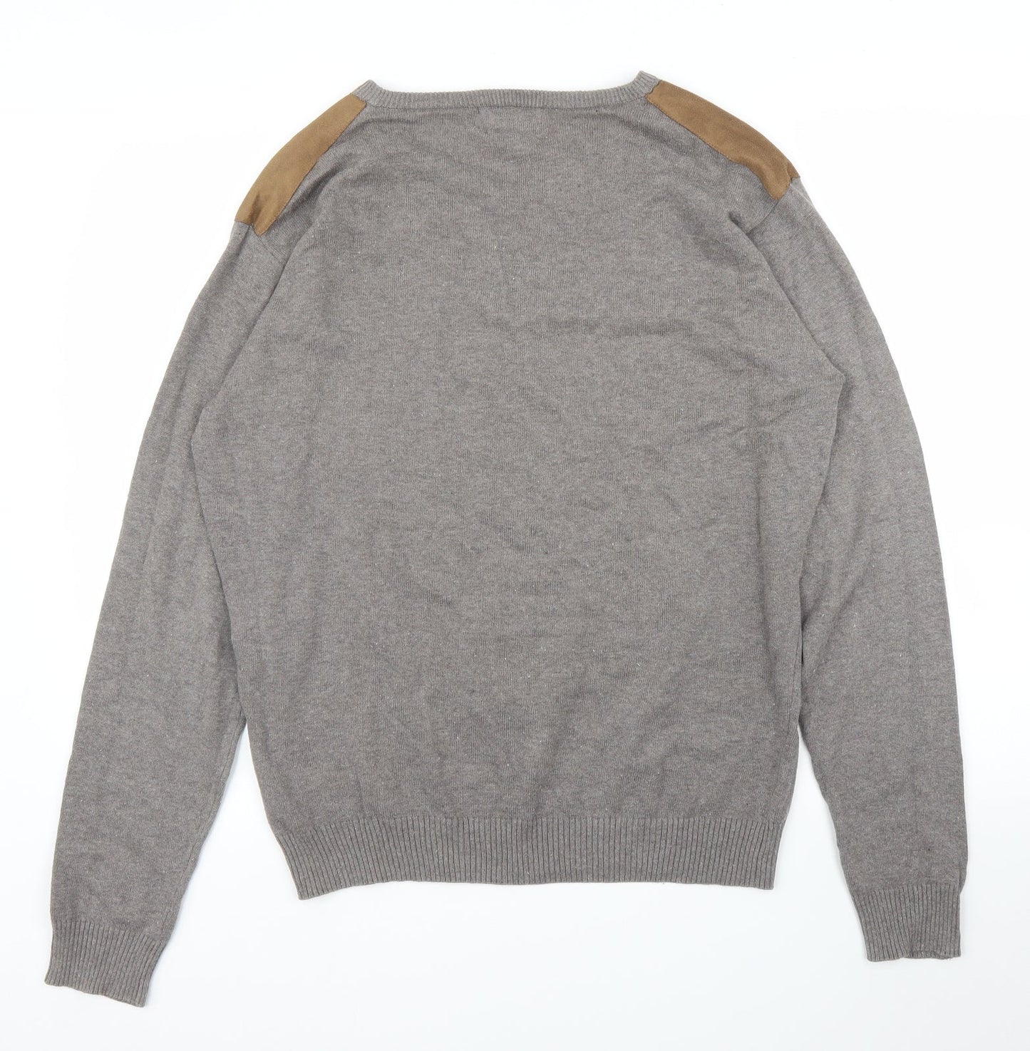 Label J Mens Brown   Pullover Jumper Size M