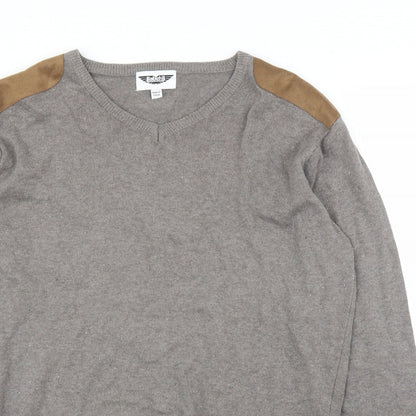 Label J Mens Brown   Pullover Jumper Size M