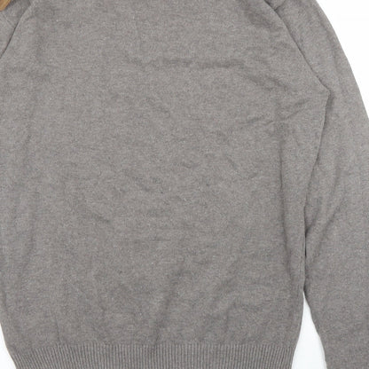 Label J Mens Brown   Pullover Jumper Size M