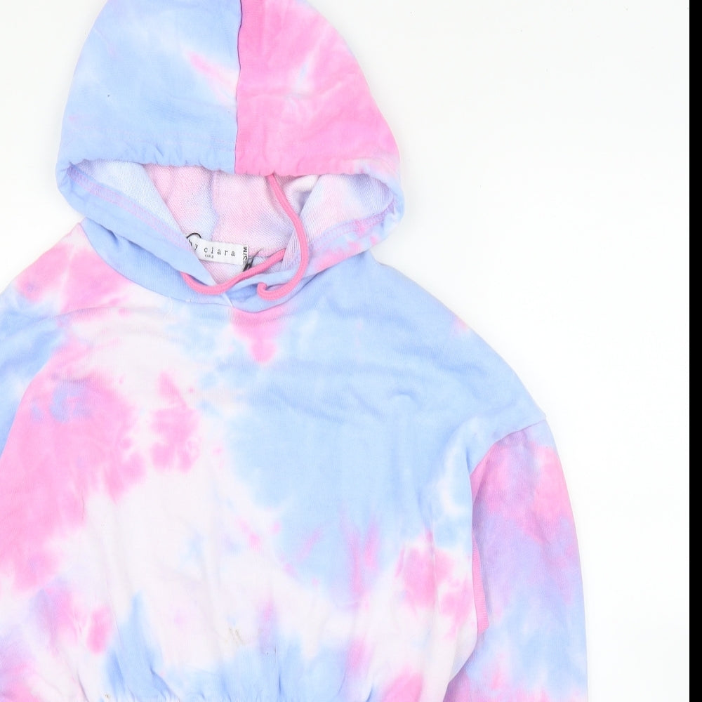 By Clara Womens Purple   Pullover Hoodie Size S  - Tie-Dye