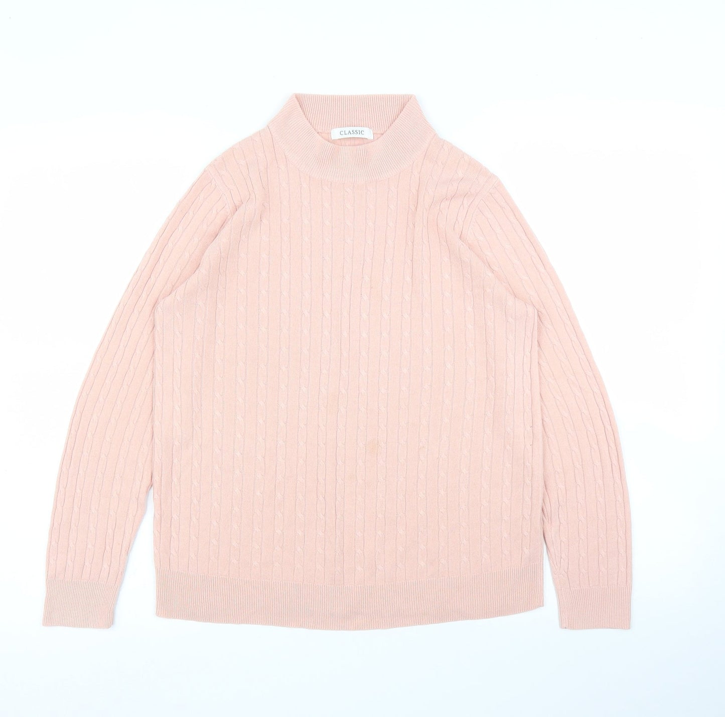 Womens UK Size 12 M&S Pink Pullover Jumper