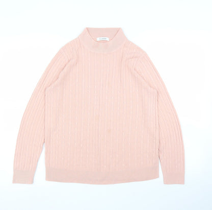 Womens UK Size 12 M&S Pink Pullover Jumper