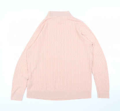 Womens UK Size 12 M&S Pink Pullover Jumper