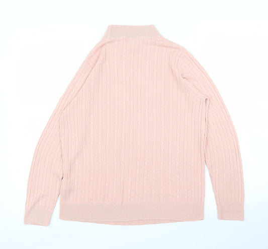 Womens UK Size 12 M&S Pink Pullover Jumper