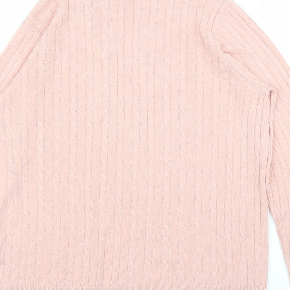 Womens UK Size 12 M&S Pink Pullover Jumper