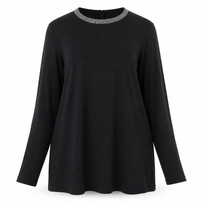 Womens UK Size S Primark Black Tunic Blouse