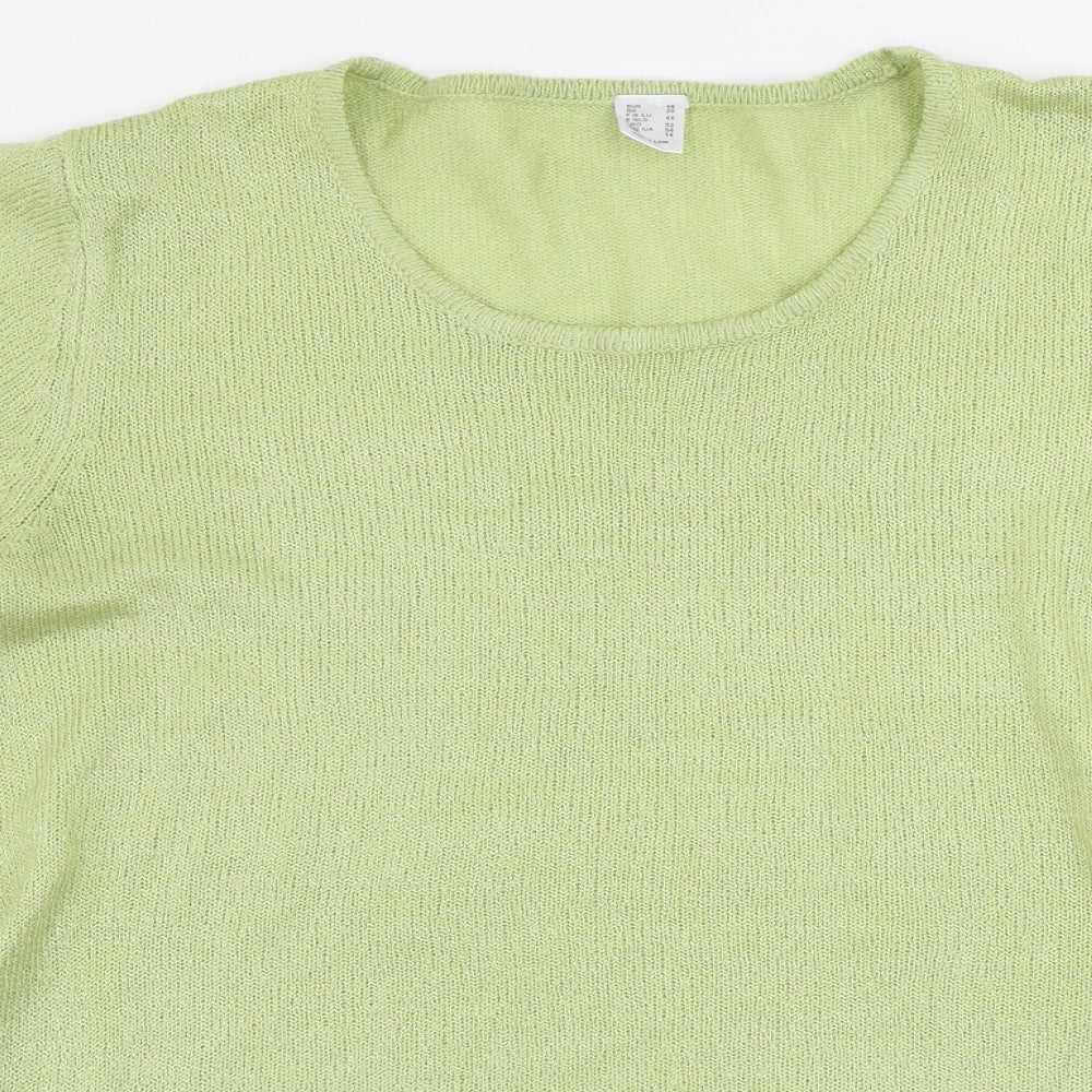Womens UK Size 20 Preworn Green Pullover Jumper